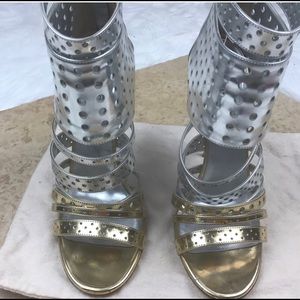 SOLD 🚫 NOT 4 SALE! Jimmy Choo gold & silver